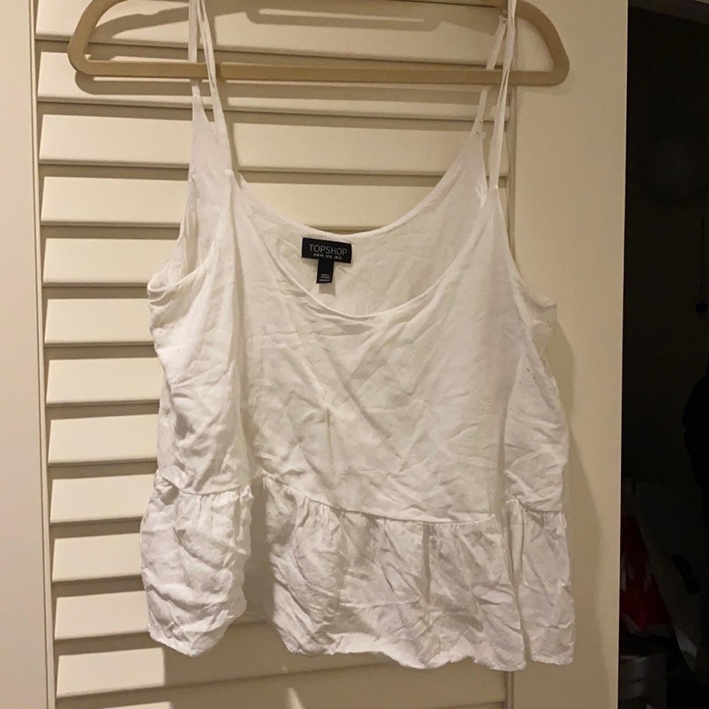 ☀️2/$15 SALE☀️ Topshop White Tank